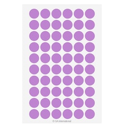 GA International Cryogenic Color Dots for Tops of Microtubes 0.5" / 12.7mm