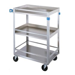 Lakeside Manufacturing Inc&nbsp;Guard Rail Utility Cart, 3 Shelf: 15-1/2