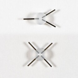 Instech 4-way X connector, 25ga, sterile, Quantity: Each of 1