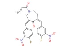 eMolecules​&nbsp;1431280-51-1 | VLX1570 |  Ambeed | MFCD28411354 | 469.401 |  C23H17F2N3O6 | 99 |  [O-][N+](=O)c1cc(C=C2CCN(CC(=Cc3ccc(F)c(c3)[N+]([O-])=O)C2=O)C(=O)C=C)ccc1F |  1mg | 525062068