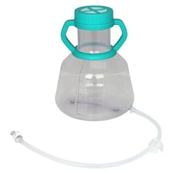Chemglass Life Sciences 5L Media Transfer Vessel, Vent Cap, w/Barb and Tubing, w/Quick Disconnect, Sterile