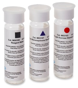 Hach Company&nbsp;Hach USP System Suitability Kit (500 ppb), 3 x 40 mL VOA Bottles (Blank; 500 ppb Sucrose; 500 ppb Benzoquinone)