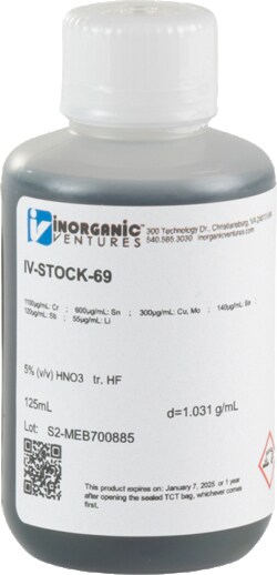 Inorganic Ventures IV STOCK 69 125 ML, Quantity: Each of 1