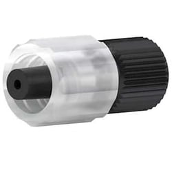 Cole-Parmer Idex Threaded Luer Adapter, Black PEEK, 0.050