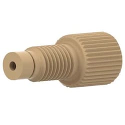 Cole-Parmer Idex Super Flangeless Fitting, One Piece, Natural PEEK, 1/16"