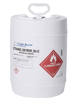 LAB ALLEY Lab Alley SDA 3C Ethanol 200 Proof (100%) Kosher Halal, Quantity: