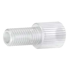 Cole-Parmer Idex Flangeless Male Nut, Standard Knurl, Natural PFA, 1/16