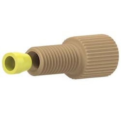 Cole-Parmer Idex Flangeless Fitting, Standard Knurl, Natural PEEK, 1/8