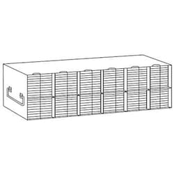 Cole-Parmer Argos Technologies PolarSafe Upright Freezer Rack for 96/384-Well Microtiter Plates, accepts 108 with lids or 132 without lids