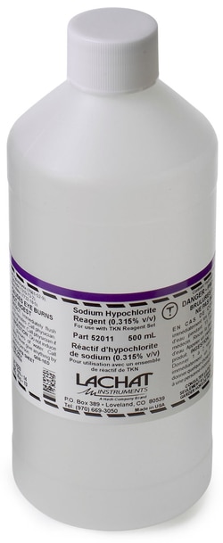 Hach Company&nbsp;Sodium Hypochlorite 0.315% V/V, 500 mL - Hach (52011)
