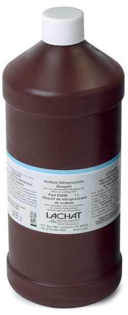 Hach Company&nbsp;Hach Sodium Nitroprusside Reagent, 1 L - For Ammonia Analysis (FIA)