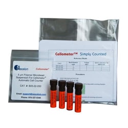 Revvity Health Sciences Inc 5 Âµm Polystyrene beads in a Trypan blue solution
