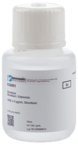 Inorganic Ventures 1000UG/ML STRONTIUM 30ML, Quantity: Each of 1