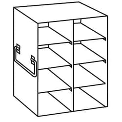 Cole-Parmer POLARSAFE UPRIGHT FREEZER RACK, Quantity: Each of 1