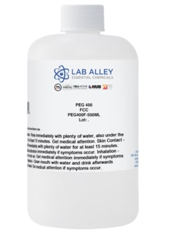 LAB ALLEY Lab Alley Polyethylene Glycol (PEG) 400 Food Grade (FCC) Halal,