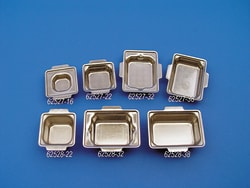 Electron Microscopy Sciences&nbsp;Stainless steel for optimal thermal conductivity and polished for easy paraffin block removal. Corners are rounded for good paraffin ribboning. Use for all applications in specimen embedding with Tissue-Tek Embedding Rings.