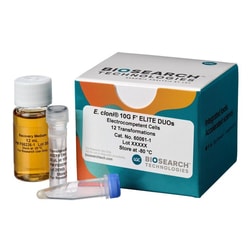 BIOSEARCH TECHNOLOGIES INC (Lucigen) E. cloni 10GF' ELITE Electrocompetent Cells, 24 Rxns (DUOs)Clone, construct libraries, transform Gibson Assembly reactions all with high-yield, T1 phage-resistant cells in high efficiencies
