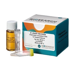 BIOSEARCH TECHNOLOGIES INC (Lucigen) E. cloni 10G Chem Comp Cells (Subcloning Grade), 48 RxnsClone, construct libraries, transform Gibson Assembly reactions all with high-yield, T1 phage-resistant cells in high efficiencies