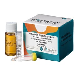 BIOSEARCH TECHNOLOGIES INC (Lucigen) HI-Control BL21(DE3) Chem Comp Cells, 12 Rxns (SOLOs)Induce high-level protein expression from T7 promoters with tight control over leaky expression, using this strain containing a LacI repressor.