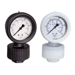 Cole-Parmer PVDF Pressure Gauge, PTFE diaphragm seal, 1/4