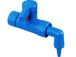 BURKLE INC StopCock angled, cap nut 3/4"- spout with nozzle, Quantity: