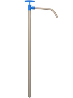 BURKLE INC PP barrel pump with discharge tube, 39.37 in. (100 cm), 10.14