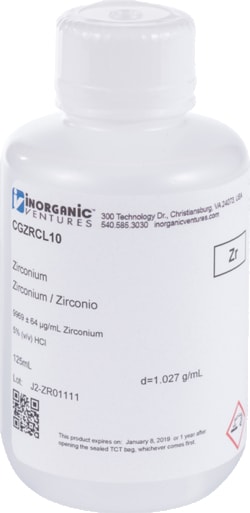 Inorganic Ventures&nbsp;10 000UG/ML ZIRCONIUM 125ML