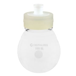 Chemglass Life Sciences&nbsp;Chemglass 3,000 mL Single-Neck Heavy-Wall Wide-Mouth Recovery Flask, GL80, Complete (CG-1512-X-03)