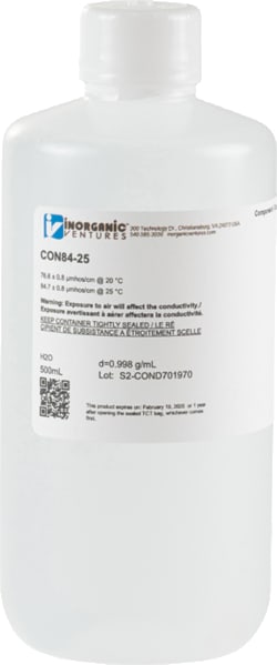 Inorganic Ventures CONDUCTIVITY STANDARD 84US-C, Quantity: Each of 1