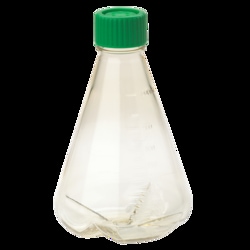 CELLTREAT Scientific Products 1000mL Erlenmeyer Flask, Vent Cap, Baffled Bottom, PC, Sterile