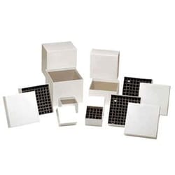 Cole-Parmer Argos Technologies PolarSafe Cardboard Freezer Box with Divider, 5 13/16