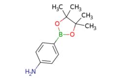 eMolecules​&nbsp;4-Aminophenylboronic acid pinacol ester | Ambeed | 214360-73-3 | MFCD02093721 | 219.090 | C12H18BNO2 | 98.000 | CC1(C)OB(OC1(C)C)c1ccc(N)cc1 | 100g | 552638237