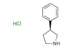 eMolecules​&nbsp;(S)-3-PHENYL-PYRROLIDINE HCL | AstaTech | 1094670-20-8 | MFCD06796635 | 183.680 | C10H14ClN | 97.000 | Cl.C1C[C@H](CN1)c1ccccc1 | 0.25g | 112530123