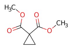 eMolecules​&nbsp;1,1-Cyclopropanedicarboxylic acid dimethyl ester | Combi-Blocks | 6914-71-2 | MFCD00192079 | 158.153 | C7H10O4 | 98.000 | COC(=O)C1(CC1)C(=O)OC | 100g | 267169523