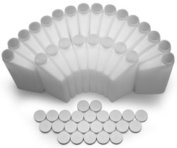 Hach Company&nbsp;Set of 24 1 L Polyethylene Bottles with Caps - Replacement bottles for portable samplers