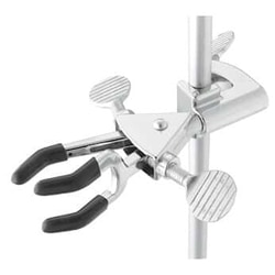 Cole-Parmer&nbsp;Essentials Medium 2 Prong Fixed Position Clamp Stainless Steel