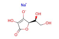 eMolecules​&nbsp;134-03-2 | Sodium ascorbate | Combi-Blocks | MFCD00082340 | 198.106 | C6H7NaO6 | 97.000 | [Na+].OC[C@H](O)[C@H]1OC(=O)C(O)=C1[O-] | 25g | 335345910