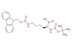 eMolecules​&nbsp;84624-27-1 | Boc-Lys(Fmoc)-OH | ChemScene | MFCD00062032 | 468.550 | C26H32N2O6 | 98.000 | CC(C)(C)OC(=O)N[C@@H](CCCCNC(=O)OCC1c2ccccc2-c2ccccc12)C(O)=O | 10g | 536847413