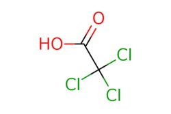 eMolecules​&nbsp;Trichloroacetic acid | Oakwood Chemicals | 76-03-9 | MFCD00004177 | 163.380 | C2HCl3O2 | 99.000 | OC(=O)C(Cl)(Cl)Cl | 100g | 480104194