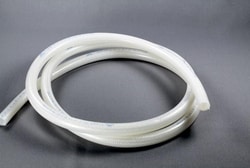 Accuflow Systems&nbsp;Saint-Gobain Tygon Tubing, Platinum-Cured Silicone, 1/4 in ID, Braid-Reinforced