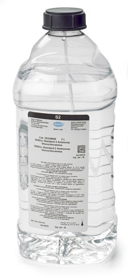 Hach Company&nbsp;Standard 2 for 5500sc Ammonia/Monochloramine Analyzer - 2 ppm NH3, 2 L