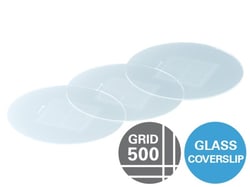 Ibidi USA Gridded Glass Coverslips Grid-500