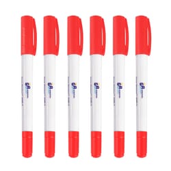 GA International&nbsp;Dual Point Cryogenic Waterproof Permanent Marker Red 6/pack