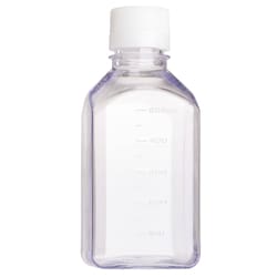 CELLTREAT Scientific Products 500mL Media Bottle, Square, PETG, Bulk, Sterile
