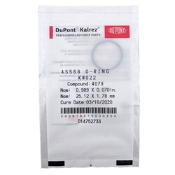 Chemglass Life Sciences&nbsp;DuPont Kalrez 4079 perfluoroelastomer O-ring, AS568 size #011 (Chemglass CG-308K-011)