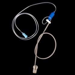 Instech&nbsp;Tether for magnetic 1 channel rat Vascular Access Button (white port), 12in, tube fits 22ga