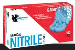 American Protective Products LLC Blue PF Nitrile 5 Mil Exam Glove 1,000