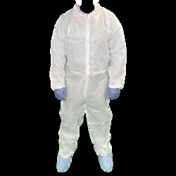 American Protective Products LLC White 35 Gram Polypro Coverall, Elastic Wrist & Ankle 25 Per Case
