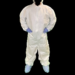 American Protective Products LLC White Microporous Coverall, Elastic Wrist