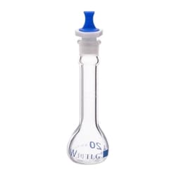 CHEMSCIENCE Volumetric Flask, 20mL, Serialized and Certified, Heavy Duty, Wide Mouth, PE Stopper# 13, Class A,PK/6